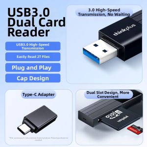 Lenovo | High-speed SD/TF Reader USB 3.0 Multifunction