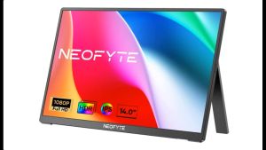 ARZOPA Neofyte Portable Monitor 14.0 Full HD IPS 1080P USB Type-C External Display for Laptop Ultra-Light 2nd Screen with Kickstand T14S