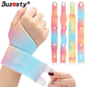 Buzesty Băng Cổ tay thể thao chuyên nghiệp Brace cho bóng rổ chạy phòng tập thể dục viêm khớp ống cổ tay Relief thoáng khí điều chỉnh được nén Bọc cổ tay hỗ trợ siêu mỏng tập thể dục đàn hồi đầy Màu sắc dây đeo cổ tay