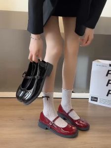 Venalisa 1 inch Mary Jane Womens Shoes Fashion retro Student Office Round toe shoes Thick sole Soft