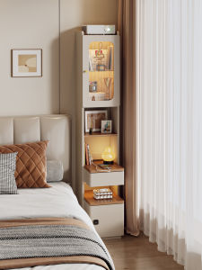 YANGYING | Compact Italian Style Bedside and Bookcase Combo Storage Cabinet