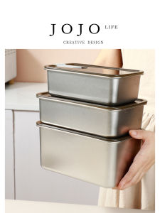 Large Capacity 304 Stainless Steel Microwave Safe ness Preservation Box Rectangular Shape Single Compartment Home Use