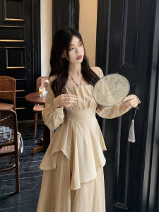 Plus Size Stylish Niche Style Irregular Top Womens Spring High Waist Skirt Plus Size Ladies New Chinese National Style Suit