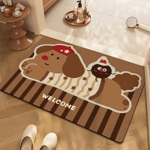 Water Absorbent Non-slip Bathroom Floor Mat