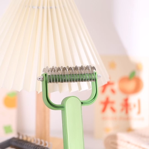 Deemar 🐶พร้อมส่ง🐱หวีสุนัข แปรงหวีคราดสองด้าน หวีสางขนที่พันกัน SD04