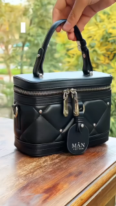 [BTS 63Journeys] Túi xách Mận Bacgiang Ébène Luxe Túi xách nữ da Pu cao cấp Túi hộp xách tay nữ