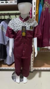 SETELAN BAJU LEBARAN ANAK COWOK / SETELAN KOKO ANAK LAKI MUSLIM USIA 1 SAMPAI 13 TAHUN