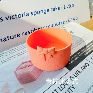 Bộ Ống Hút Silicon Chống Bụi Chống Nóng Nút Thắt Bướm Cho Cốc Nước Phụ Kiện Cốc Nước Đồ Dùng Ăn Uống Đa Năng