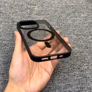 Tri-Town Magnetic Wireless Charge Matte Case for Samsung Galaxy S24 S23 S22 Ultra Plus S21 S20 FE Shockproof Bumper Cover