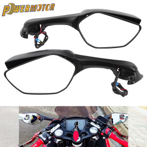 Motorcycle Rearview MIrror with LED Turn Anti Glare Signal Light For Ninja ZX 10R ZX 10R 2015 2016 2020 H2 2015 CBR500R CBR650R