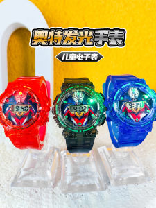 Boys Anti-Fall Digital Electronic Wristwatch with Music and Ultraman Light Children's Decorative Watch Toy for Students