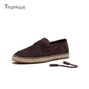 Truffaut | Leather Casual Loafers Male Calf Suede Summer Old Money Style