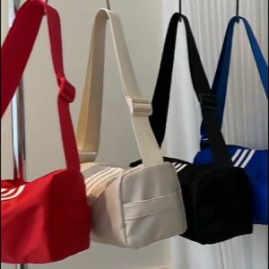 Túi trống đeo chéo gọn nhẹ 3 sọc nhỏ D1 kháng nước 4 màu JDP9 [FreeShip]