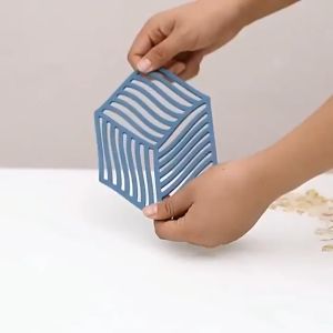 MERIAHSHOP Tatakan Gelas Panci Piring Alas Silikon Anti Panas TATAKAN ANTI SLIP PREMIUM SILIKON