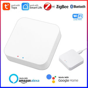 Tuya Wireless Smart multi-mode Gateway  Bluetooth ZigBee Mesh Hub Smart Home  control Smart Life APP Work With Alexa Google Home