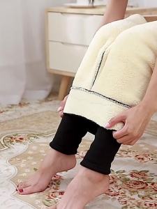 COZOK | Women Lamb Fleece Legging Seamless High Waist Thick Thermal Legging Fashion Winter Warm Female Tights Insulated Pantalon Pants