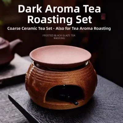 Retro Ceramic Incense Burner Home Use Essential Oil Aromatherapy Coffee Grounds Tea Roasting Oil Diffuser Fragrance Lamp