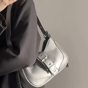 READY COD Tas Selempang Wanita Tas Selempang Bahu Wanita Vintage Niche Hottie Seratus Tas Ketiak Bahu Retro Jinjing