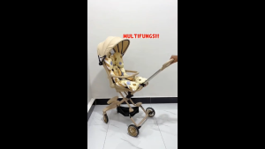Mmflight stroller bayi dapat lipat traveling duduk Small size 2 Arah / kereta dorongan buat bayi multifungsi