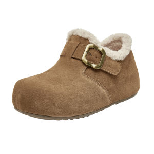 Josiny | Height Increasing Thick Sole Birkenstock Shoes Fleece Lined