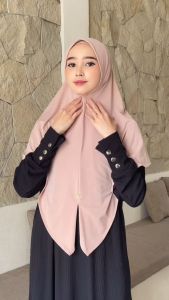 Albata Hijab - Runa Instan Bergo Casual Jersey - Hijab Instan