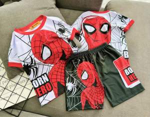 11-42kg Bộ hoạt hình 3D bé trai  thun lạnh 3D mềm mịn bền đẹp 455