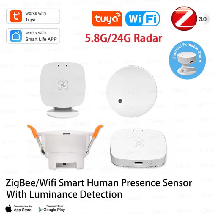 Smart Life ZigBee Wifi MmWave Human Presence Motion Sensor Detector ...