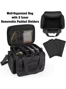 Túi Đeo Vai Chiến Thuật MOLLE Màu Đen Bằng Nylon Dùng Cho Xe Cộ Cứu Hộ Đồ Nghề Mang Theo Tay Hoặc Đeo Vai Dành Cho Hoạt Động Ngoài Trời