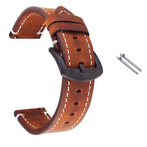 20mm 22mm 24mm Leather Strap for Huawei Watch GT 2 3 4 5 46mm Quick Release Vintage Watchband for Samsung Galaxy watch 7/6/5/4/3