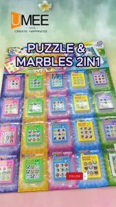 20Pcs Party Gift Puzzle & Marbles 2in1 Pad for Party Gift-Loot bag Filler