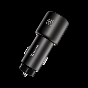𝐓𝐫𝐮𝐬𝐦𝐢 Car Charger 66W 2Port USB Type C PD GaN Premium Adaptor Mobil FAST CHARGING Saver Metal