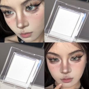 Easy to Use ~ White Highlight Eyeshadow Matte Non-Pearlescent Monochrome Base Crouching Silkworm Eye Head Lifting Bright Surface Middle Tear Groove Depression