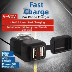 Quick Charging Waterproof USB Car Charger 12-90V
