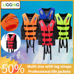 Ligghig【áo phao chuyên nghiệp】ex Áo phao cho bơi lội người lớn bơi thuyền Áo phao Áo phao bơi lặn nổi lướt sóng thể thao dưới nước cứu sinh Áo khoác phong cách sống cho bơi lội