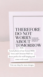 Premium Bible Verse Wall Decor – Inspirational Christian Quote Frame for Living Room & Home