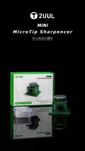 2UUL DA79 MicroTip Sharpener Mini Polishing Grinding Machine for Blades Tweezers Tips with 12 Disc Adjustable Speed Repair Tools