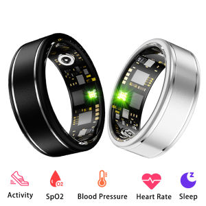 Fitness Tracker Ring for Men Women – Smart Ring with Heart Rate SpO2 Blood Pressure Sleep Monitoring Step & Calorie Counter