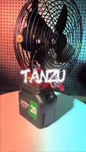 Portable Cordless Fan Compatible with 21V BatteryBattery-powered Cooling Fan for Workshop Outdoor Camping TravelPowerful Air Circulation at WorkJobsite Blower Tool