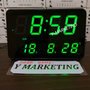 (2508) Led Digital Alarm Clock Wall Hang Or Display Stand with 4 Differen Alarm Time