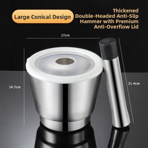 304 Stainless Steel Manual Garlic Masher