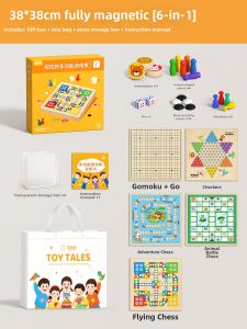 STARRY ARK | Magnetic Five-in-a-Row Board Game Flying Chess Chess Educational Toy for Children