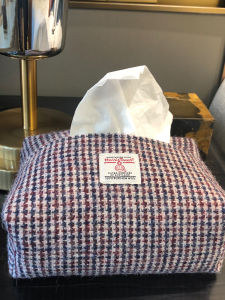 Harris Tweed Woolen Tissue Box Coffee Table Living Room Storage High End Luxury Sensation Nordic Style Organizer Box