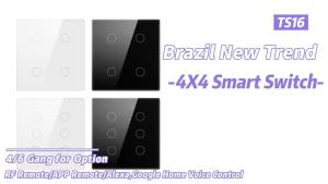 AVATTO Brazil WiFi Smart Light Wall SwitchTuya Touch-Sensor Smart Interruptor 4/6 Gang SwitchWork for Alexa Google Home