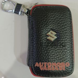DOMPET STNK MOBIL KULIT LOGO SUZUKI GANTUNGAN KUNCI MOBIL MOTOR HITAM MERAH COKELAT