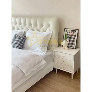 STARS White Fitted Sheet Hotel/Cadar Putih Hotel/Cadar Hotel Queen/White Bedsheet Hotel Quality/酒店床单