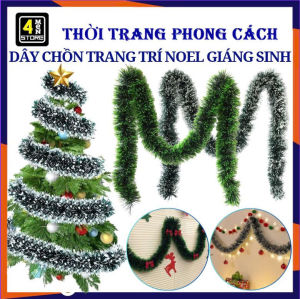 Combo 3 Dây Kim Tuyến Trang Trí Noel - Dây Ruy Băng Đuôi Chồn Tuyết  Chồn Xanh Trang Trí Cây Thông Giáng Sinh Siêu Đẹp