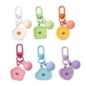 1 bộ 6cm kẹo đầy màu sắc hạt nhựa móc khóa gắn mặt dây kim loại kẹp móc chìa khóa trang trí Keyring kết nối nguyên liệu làm trang sức phụ kiện