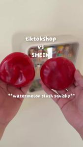 hot toys |  Handmade Watermelon Slushy Squishy Toy Soft Slow Rebound Stress Relief Squeeze Toy Realistic Fruit Simulation Model Adult Gift