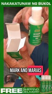 Mark and Marias Bitoon Herbal Oil Tanggal Bukol | Original Herbal Massage Oil | Body Relaxation Multi Purpose Herbal Oil | Natural Fruit Extract Fast Absorbing External Use Soothing Body Care Daily Wellness Traditional Herbal Oil Premium Quality Original