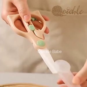 Ceramic/Stainless Steel Food Scissors with Travel Case & Cover Safety Lock